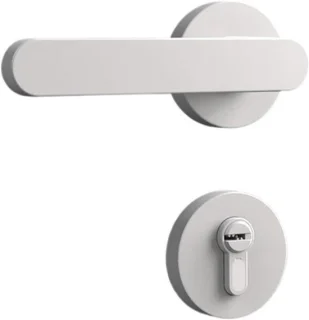 Binnen houten deurslot wit