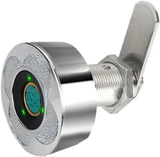 Biometrisch vingerafdrukslot 8 x 6 x 8 cm zilver