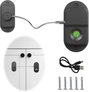Biometrisch vingerafdrukslot voor koelkast
