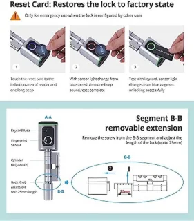 Bluetooth Slim - Elektronisch cilinderslot 45-90mm