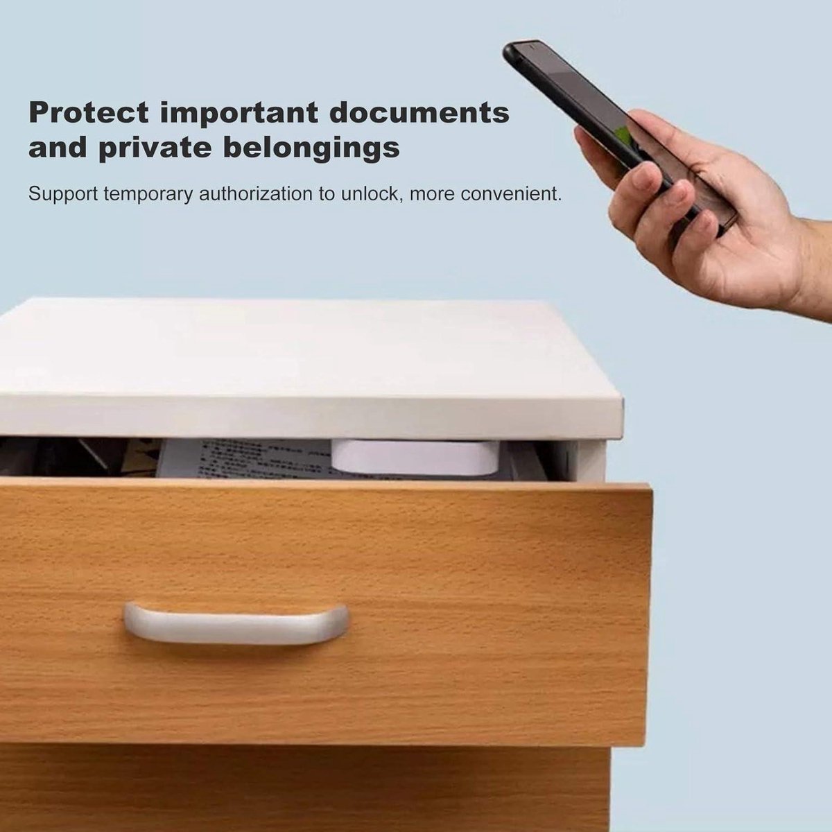 Bluetooth Smart Lock Ladeslot voor Archiefkast en Boekenkast Tuya