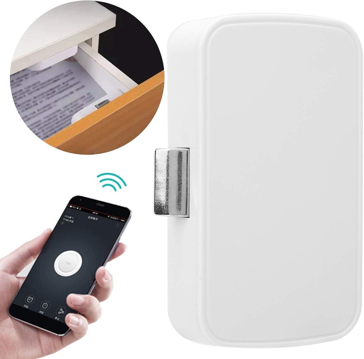 Bluetooth Smart Lock Ladeslot voor Archiefkast en Boekenkast Tuya