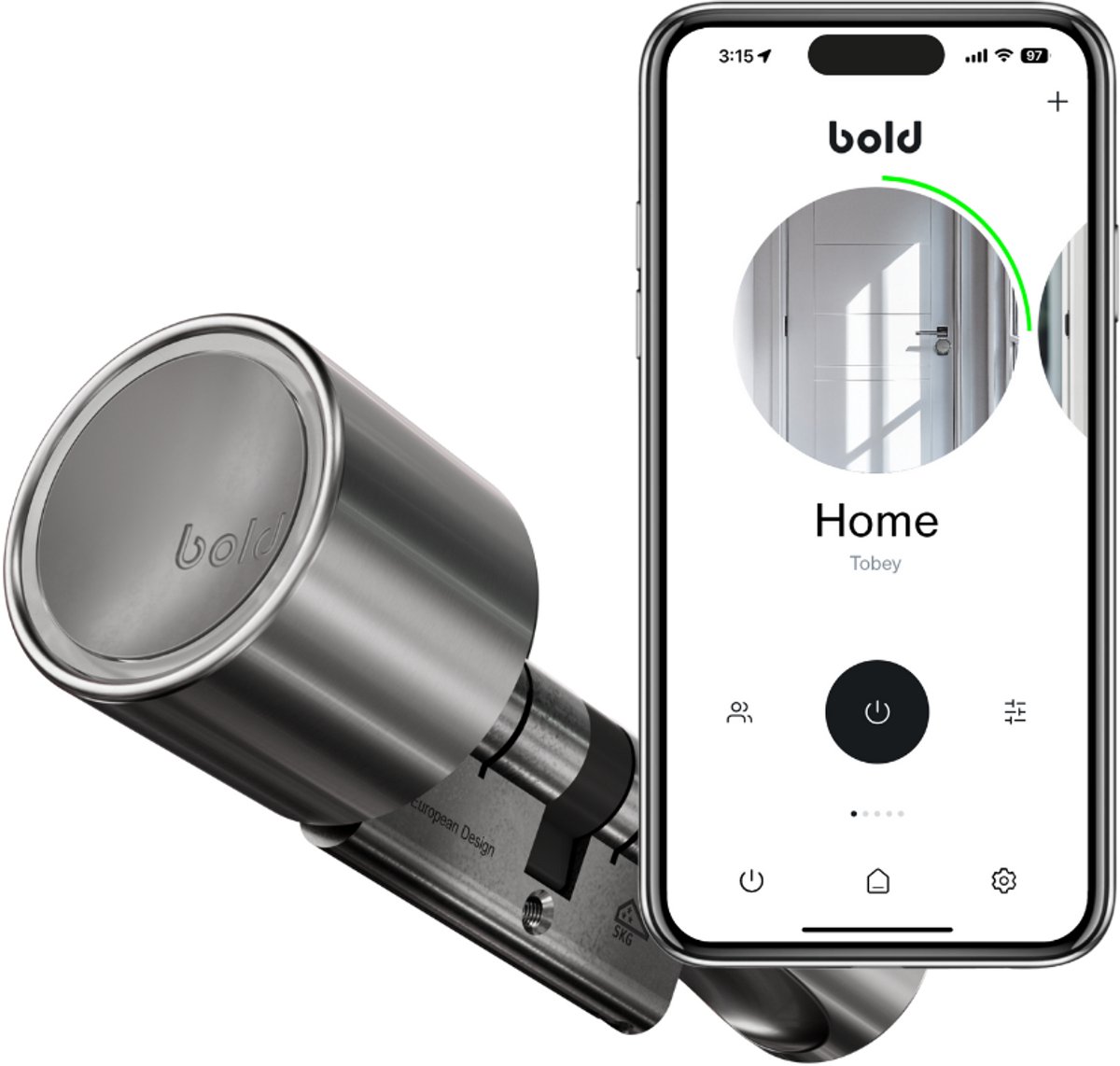 De Bold Smart Lock SX-55 Cilinder RVS Zilver in één oogopslag