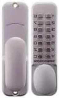 Borg 2202 digital push button lock mortice latch satijn chroom