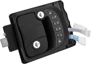 Camper deurslot luikslot RV zilver