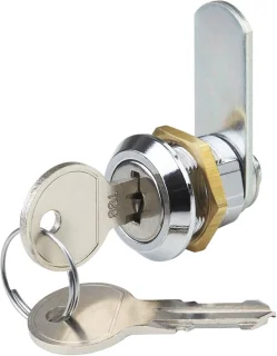 Cilinder-hefboomslot - 19 mm - verchroomd metaal