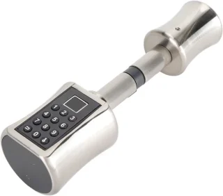 Cilinderslot met deurknop en toetsenbord 80 mm zwart