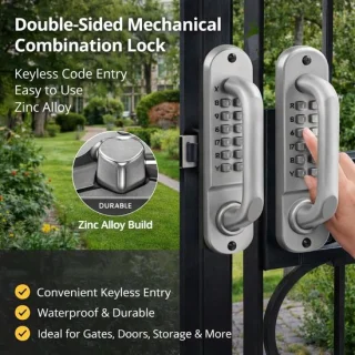 Codeslot deurkruk zilver