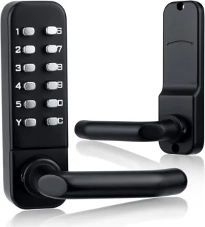 Combinatie deurslot 3.5-6.5 cm zwart