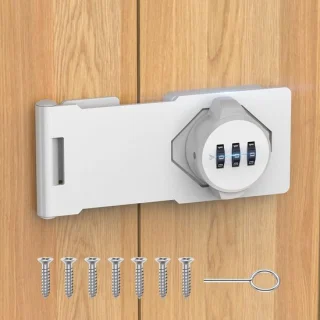 Combinatieslot voor kastdeuren - Wit
