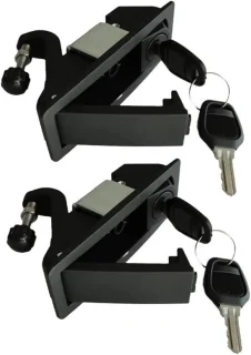 Compressie Deurslot Elektrisch - Kastslot Vergrendeling - Compartimenten Beveiligen - Verhoogd Trekkermechanisme - 1-5 mm Dikte - Zwart