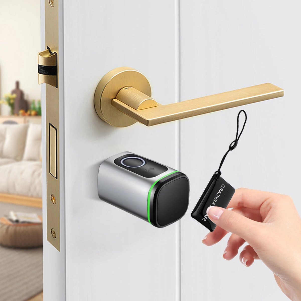 CS Elektrisch Slim Deurslot Zilver