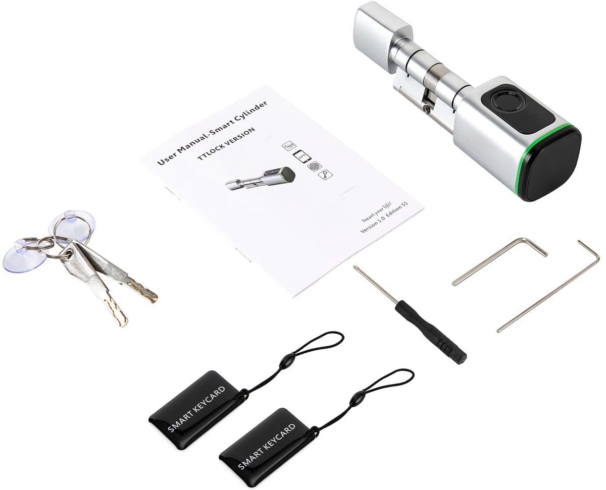 CS Elektrisch Slim Deurslot Zilver