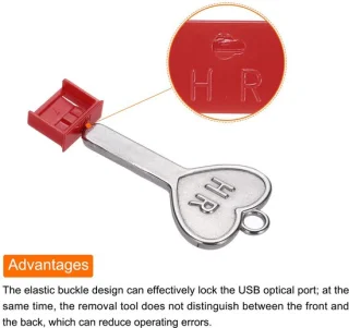 Dailygoods 12 deurslot usb lock rood