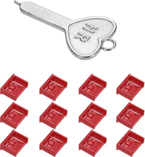 Dailygoods 12 deurslot USB lock - rood