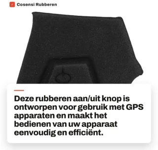 Dailygoods aan/uit-knop rubberen vervanging voor Montana 600/610/650/650T/680T
