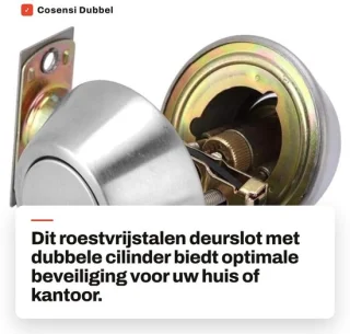 Dailygoods cilinderslot roestvrij staal