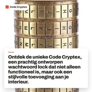 Dailygoods Cryptex premium metaal puzzelbox