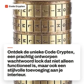 Dailygoods Cryptex - ringhouder