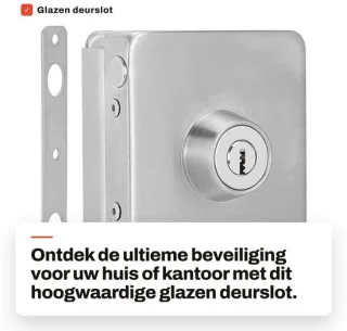Dailygoods deurslot glazen slot