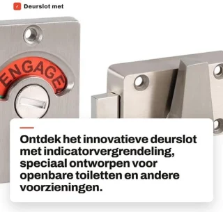 Dailygoods deurslot met indicatorvergrendeling toiletslot