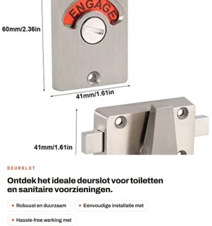 Dailygoods deurslot premium roestvrij staal