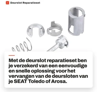 Dailygoods deurslot reparatieset 3B0 837 167/168 voor Seat Toledo Arosa