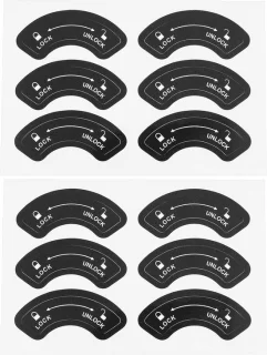 Dailygoods deurslot sticker 12 stuks