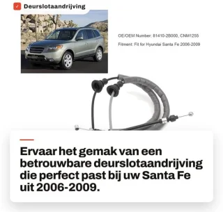 Dailygoods deurslotaandrijving links achter 81410-2B000 voor Santa Fe 2006-2009