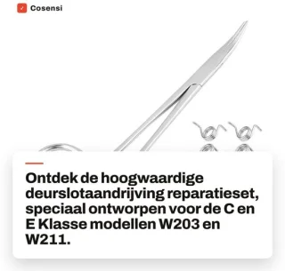 Dailygoods deurslotaandrijving reparatieset voor C/E klasse W203/W211