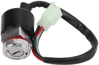 Dailygoods- Gasafdekkingsset voor Dax Skyteam - Contactschakelaar - Helmslot met 2 Sleutels - Installatieaccessoires - Metaallegering ABS - Vervangt originele motorfietscomponenten - Ontstekingsschakelaar