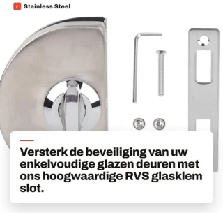 Dailygoods glazen deurslot