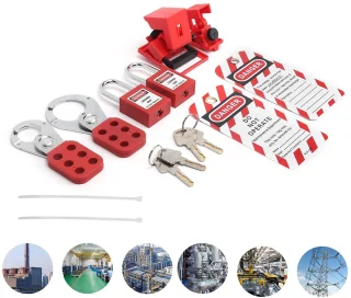 Dailygoods lockout tagout kit 15-delig