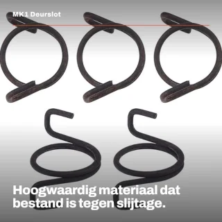 Dailygoods montageveersgroepen 5 x deurslot-reparatieveren geschikt voor MK1 1989-1998
