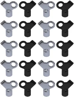 Dailygoods radiatorventielsleutel 20 stuks zinklegering