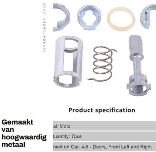 Dailygoods reparatieset deurslot cilinderslot links/rechts IV 4 type 1J1 MK4 7 stuks