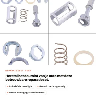 Dailygoods reparatieset deurslot cilinderslot links/rechts voor IV 4 type 1J1 MK4 7 stuks