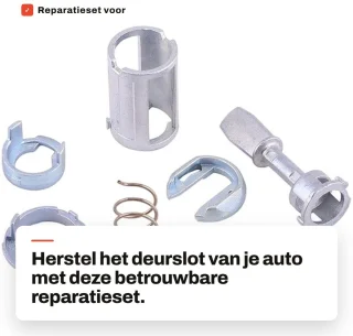 Dailygoods reparatieset deurslot cilinderslot links/rechts voor IV 4 type 1J1 MK4 7 stuks
