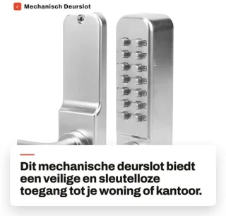 Dailygoods sleutelloos mechanisch deurslot met toetsenbord