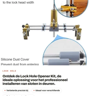 Dailygoods slotboorset montagegat locator