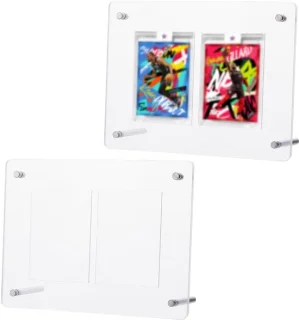 Dailygoods transparante sportkaart displayframe dual-slot