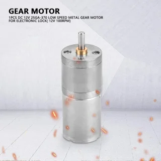 DC 12V Metalen Reductiemotor 25mm