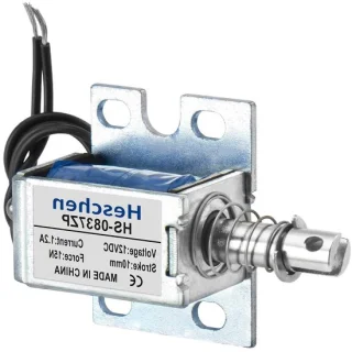DC Elektromagneet Solenoïde Deurslot 37mm Zilver