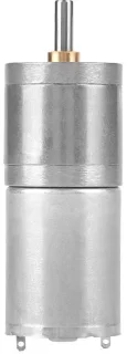DC tandwielmotor 12V 25mm Zilver