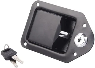 Deurpaneel met slot - Slotpaneel - Toegangscontrole - Magneetventiel - 1x1x1 cm - Zwart