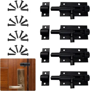Deurslot 20cm RVS zwart ShopVlot