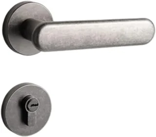 Deurslot binnengreep 15x15 cm antiek zilver