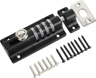 Deurslot combinatie 4-cijferig 100mm zwart