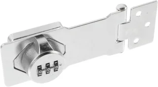 Deurslot grendelslot hasp 4,5x4,5 cm zilver