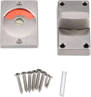 Deurslot indicator badkamer toilet zilver